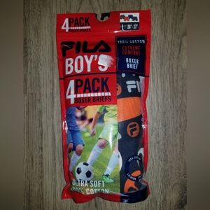 Boys New Boxer Briefs Underwear Fila Sz. Large 26-27 in.